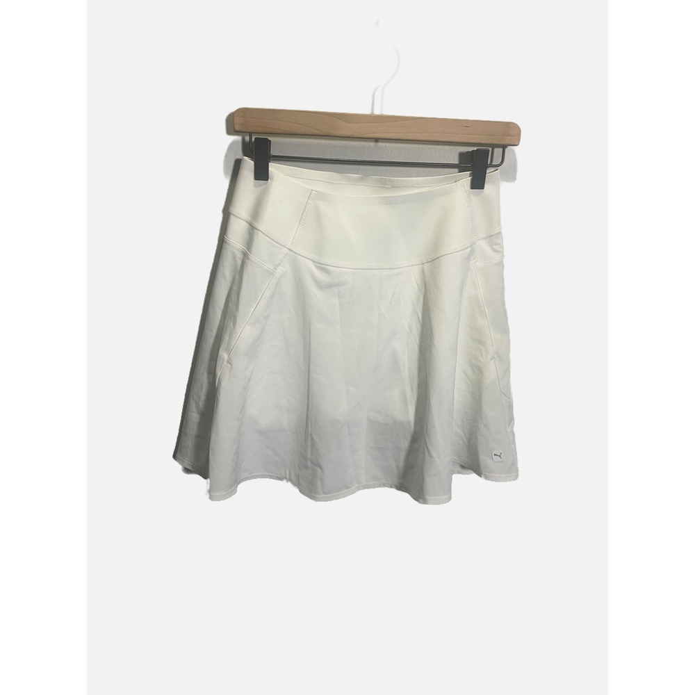 Puma Golf Skirt Womens Small White DryCell Athletic Tennis Sporty 595853-02